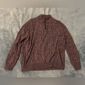 Merona Red Black and White Knit Pullover